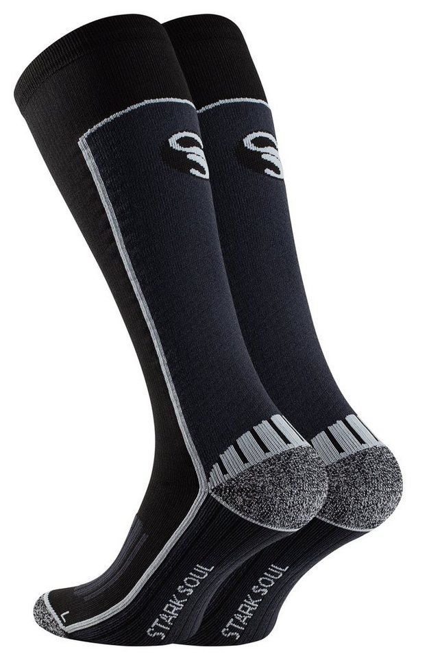 Stark Soul® Kompressionsstrümpfe Herren Sportsocken - Kompressionssocken, ergonomisch geformt Formgenäht mit Polsterungen und Rechts-Links Kennzeichnung von Stark Soul®