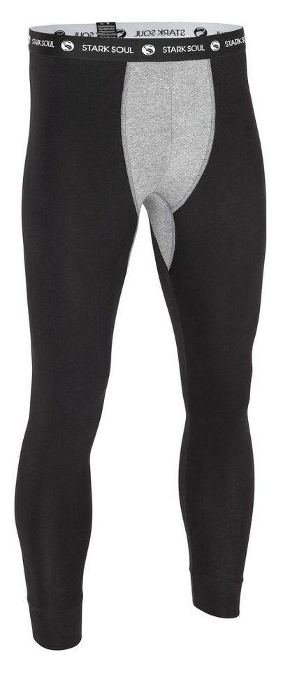 Stark Soul® Lange Unterhose "Long John" - Lange Unterhose mit weichem Web-Gummibund Logo Webbund von Stark Soul®