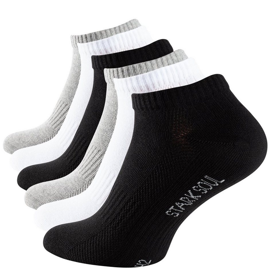 Stark Soul® Sneakersocken Sneaker Socken Mesh gekämmte Baumwolle, Premium Qualität, Unisex für Damen & Herren 6 Paar von Stark Soul®