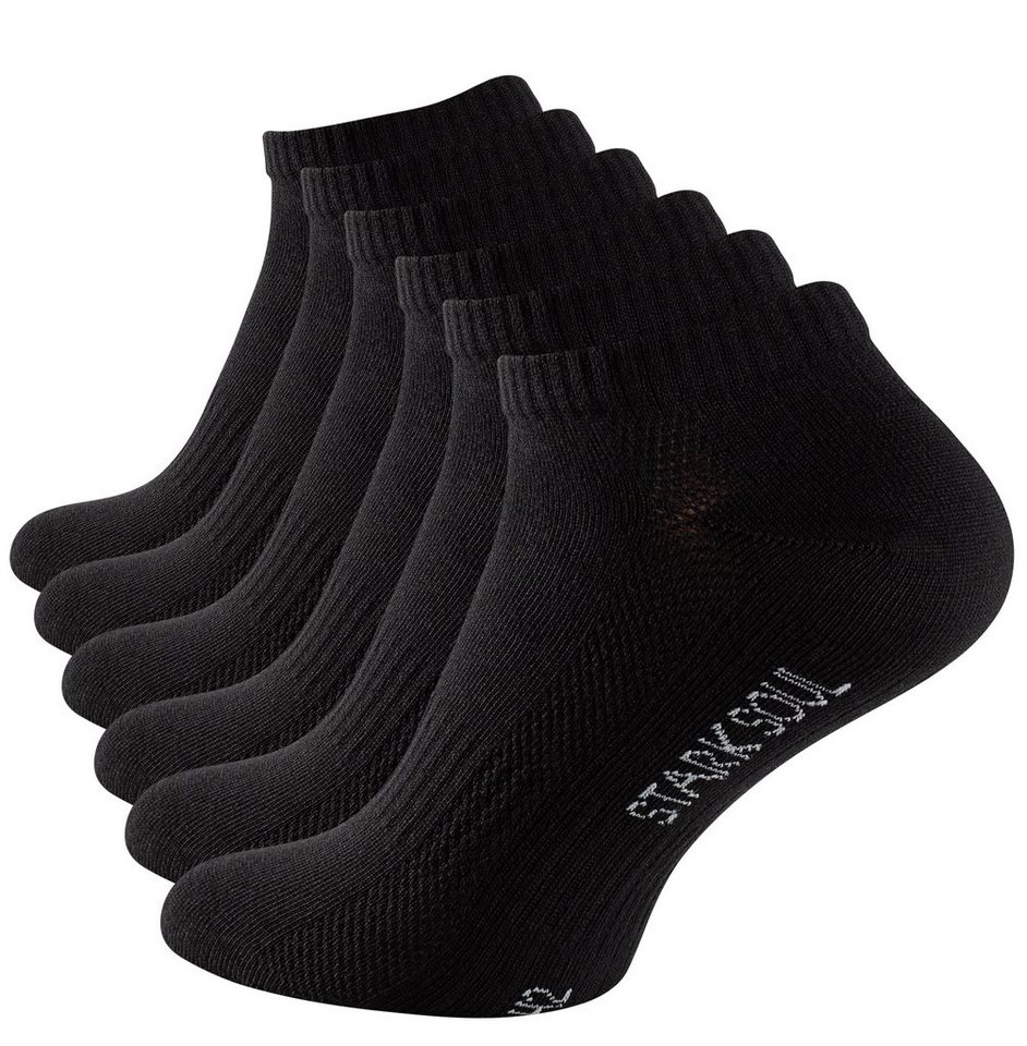 Stark Soul® Sneakersocken Sneaker Socken Mesh gekämmte Baumwolle, Premium Qualität, Unisex für Damen & Herren 6 Paar von Stark Soul®