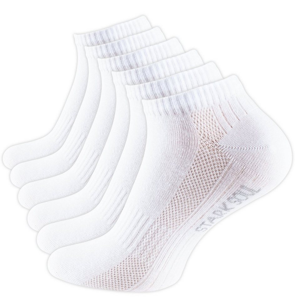 Stark Soul® Sneakersocken Sneaker Socken Mesh gekämmte Baumwolle, Premium Qualität, Unisex für Damen & Herren 6 Paar von Stark Soul®