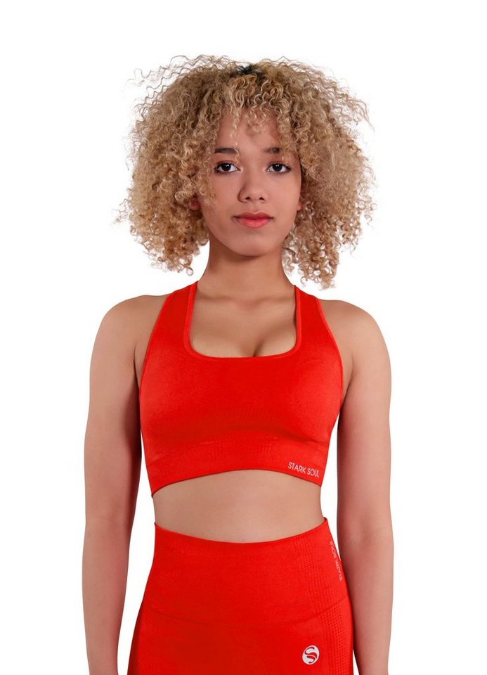 Stark Soul® Sporttop Sport Bra reflect" Racerback, herausnehmbare Cups - Sport BH" von Stark Soul®