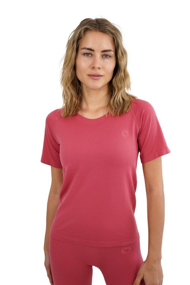 Stark Soul® T-Shirt Damen Sportshirt Kurzarm RACER Sport Shirts Seamless. mit Rundhalsausschnitt von Stark Soul®