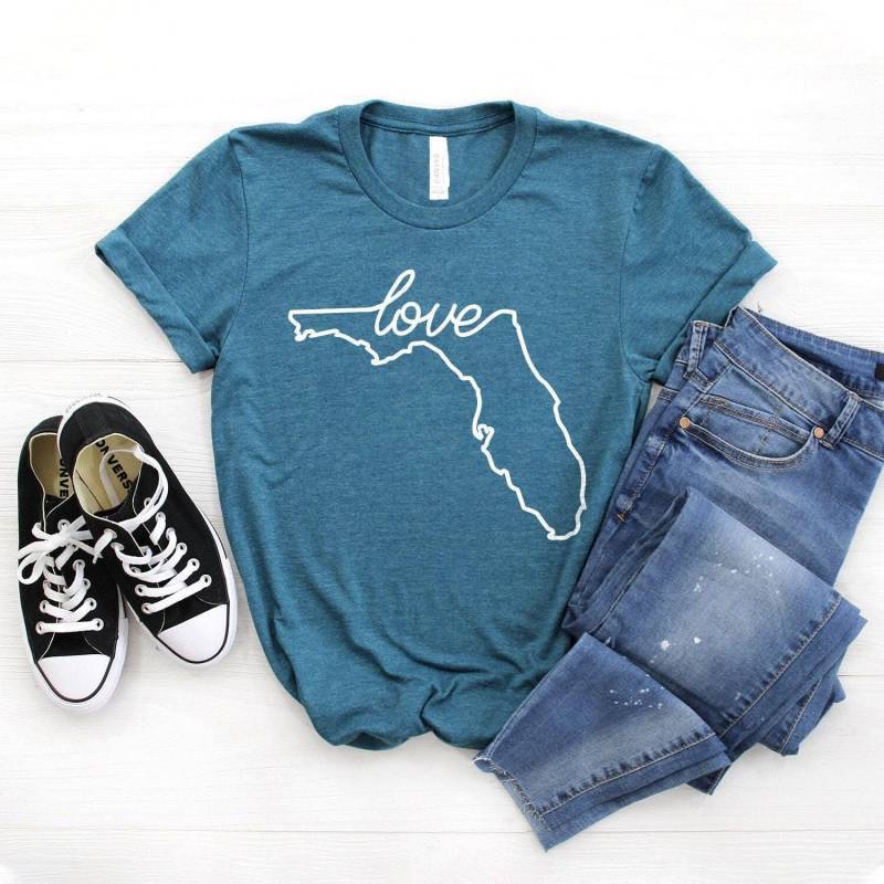 Florida State Shirt ∙ Liebe Zuhause Geschenk Tshirt Life Softstyle Unisex von StarkAmbition