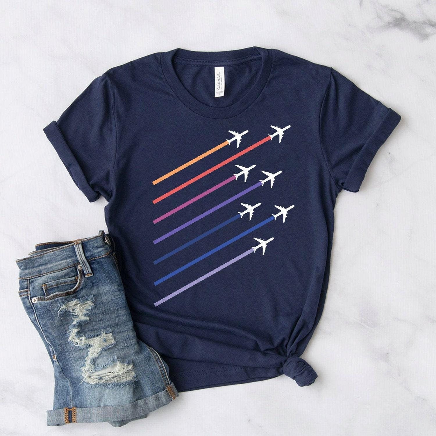 Flugzeug Shirt Softstyle Unisex Geschenk Für Piloten von StarkAmbition