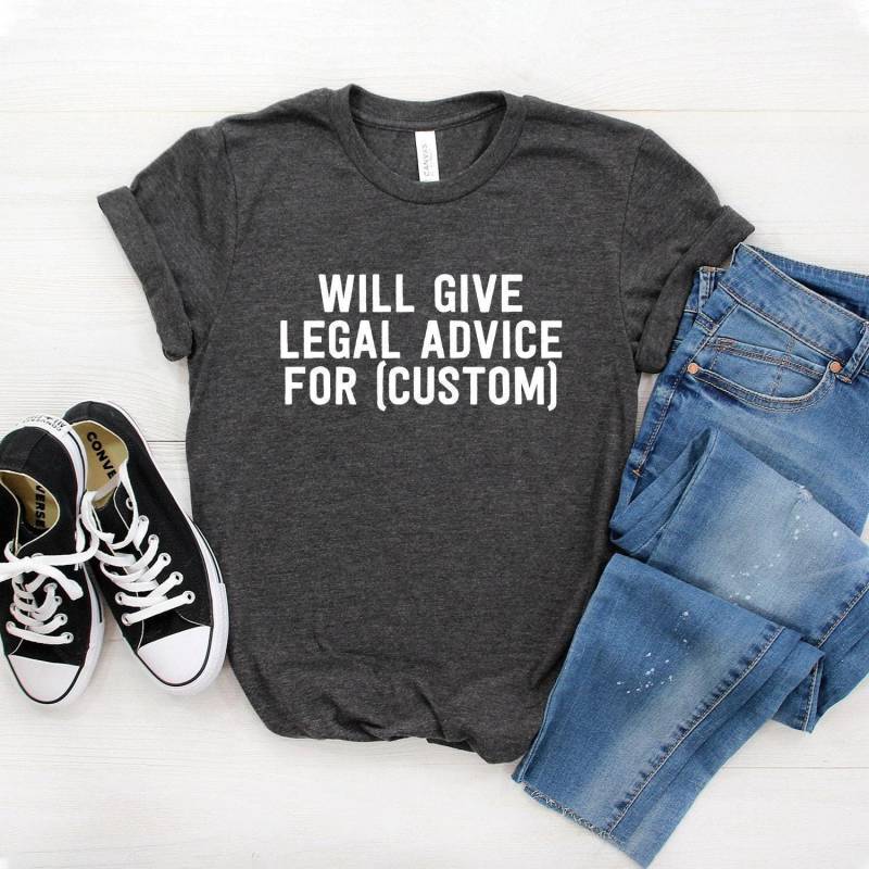 Jurist Geschenk-T-Shirt Benutzerdefinierte Rechtsbeistand, Abschluss Des Jurastudiums von StarkAmbition