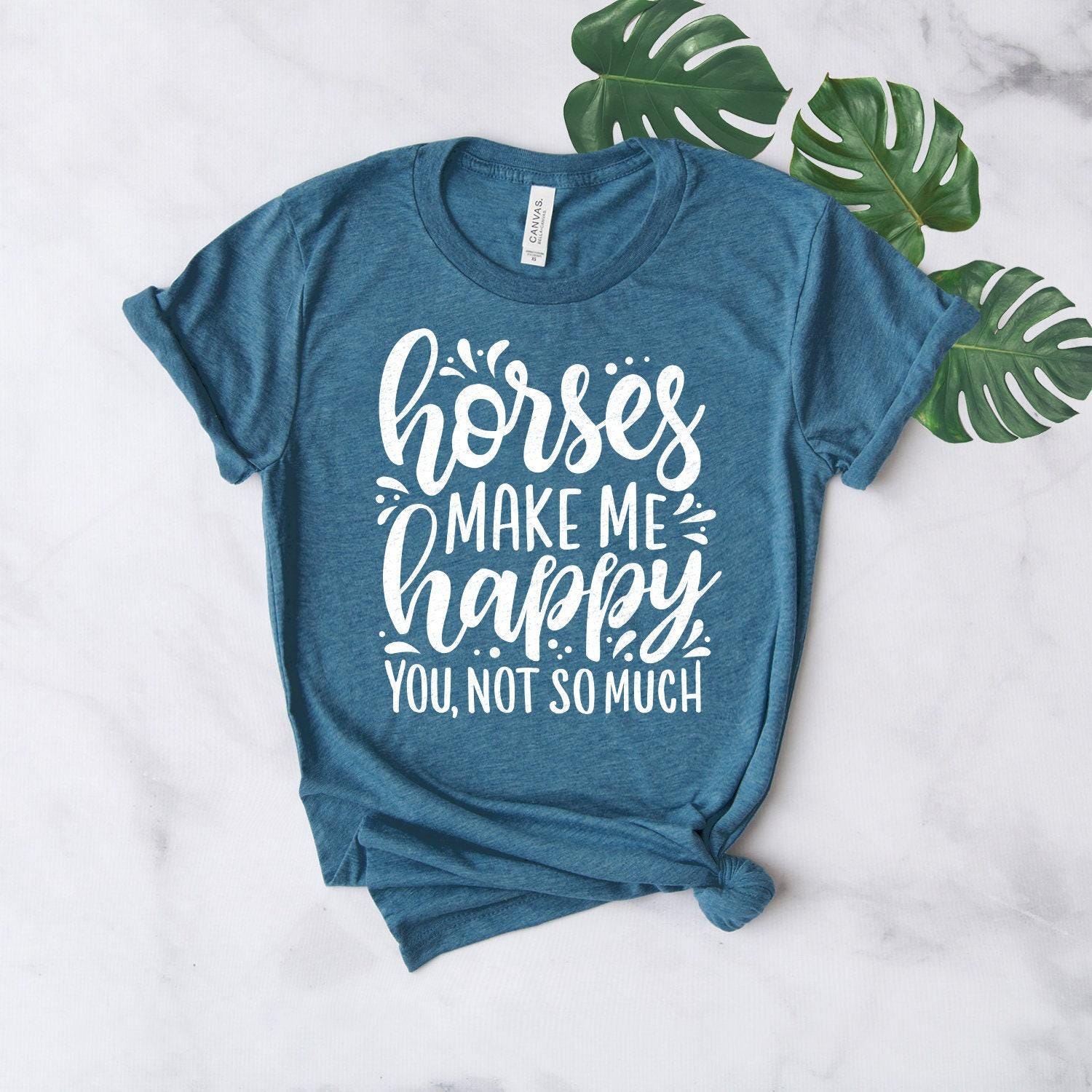 Pferde T-Shirt ∙ Geschenk Machen Mich Glücklich Farm Shirts Cowgirl Shirt Country Südländer Softstyle Unisex von StarkAmbition