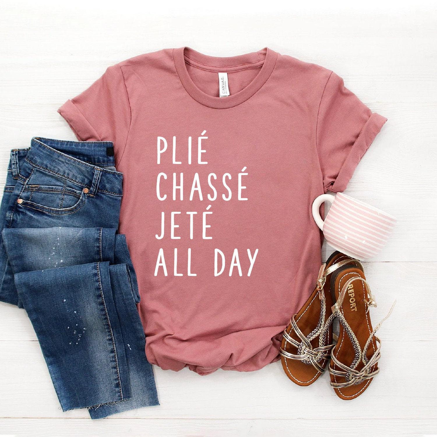Plié Chasse Jeté Ganztägig Shirt - Ballett Softstyle Unisex T-Shirt von StarkAmbition
