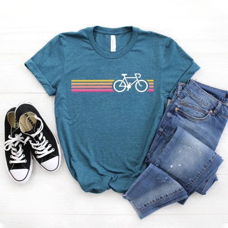 Retro Fahrrad Shirt ∙ Radsport T-Shirt Mountainbike Geschenk Pedal Power Softstyle Unisex von StarkAmbition