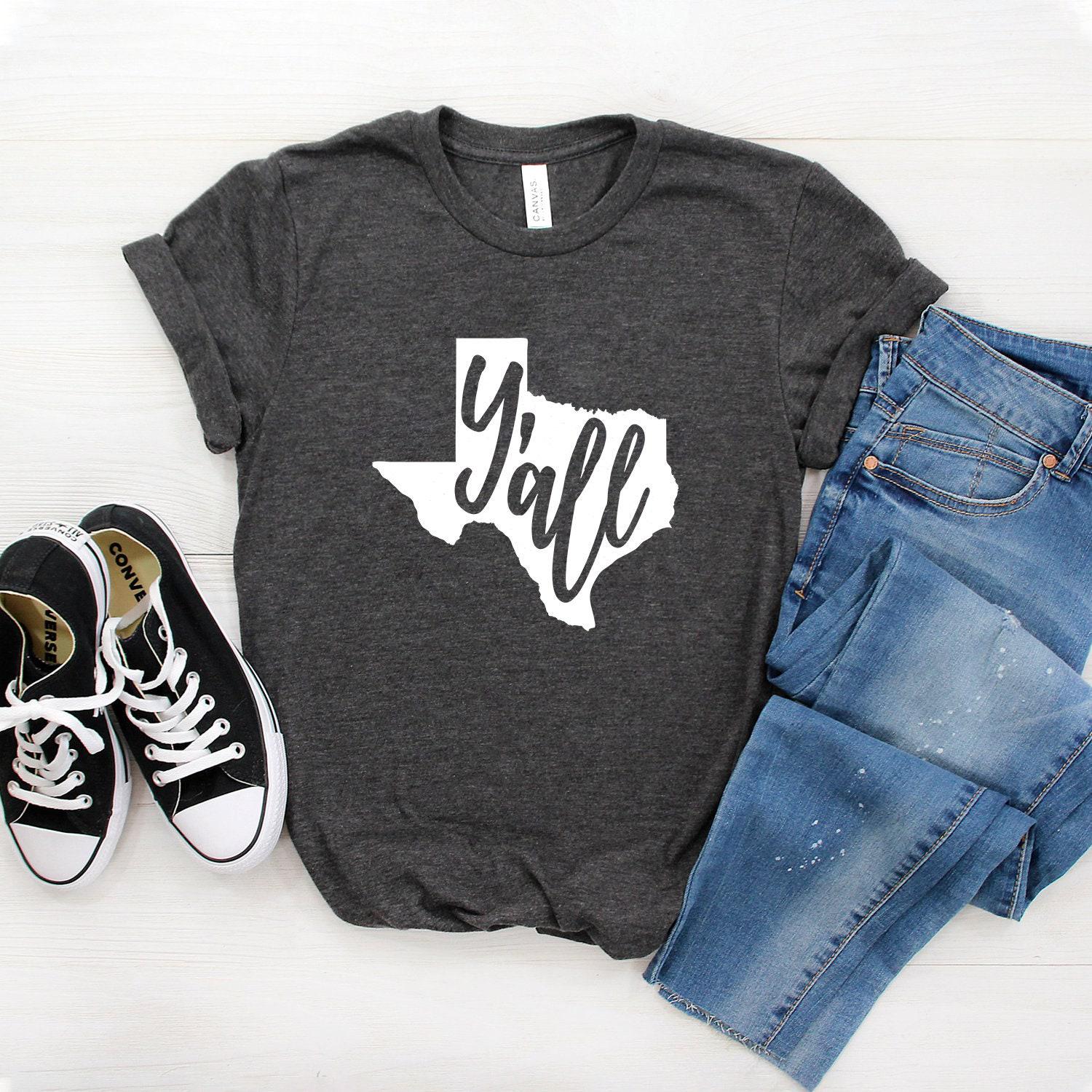 Texas Y'all Shirt ∙ Hey Ihr T-Shirt Süßes Südsee Südsee-Mädchen T-Shirt Softstyle Unisex Hemd von StarkAmbition