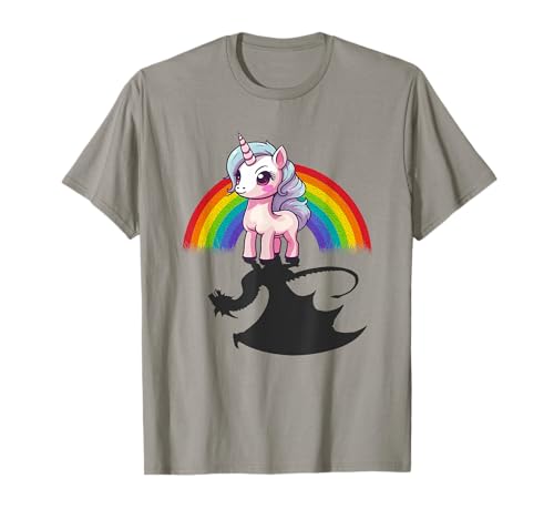 Starke Frauen - Drache Schatten Einhorn T-Shirt von Starke Frauen Einhorn