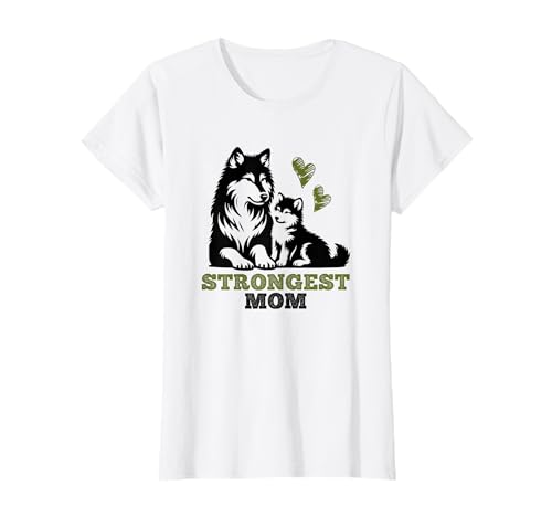 Starke Mama Geschenk Beste Mama Mutter Kind Wolf Wölfe T-Shirt Starke Mama Geschenk Beste Mama Mutter Kind Wolf Wölfe T-Shirt von Starke Mutter Wolf Strongest Mom Kind Wölfe