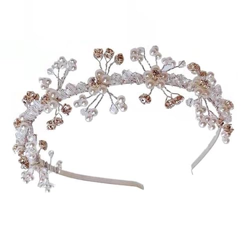 Elfenbeinfarbenes Perlen-Stirnband - Weißes Blumenmädchen-Haarband, Braut-Haarschmuck für Hochzeiten, elegante Mädchen-Tiara, Haarteil für Brautjungfern und Partys Elfenbeinfarbenes Perlen-Stirnband - Weißes Blumenmädchen-Haarband, Braut-Haarschmuck für Hochzeiten, elegante Mädchen-Tiara, Haarteil für Brautjungfern und Partys von Starkvista