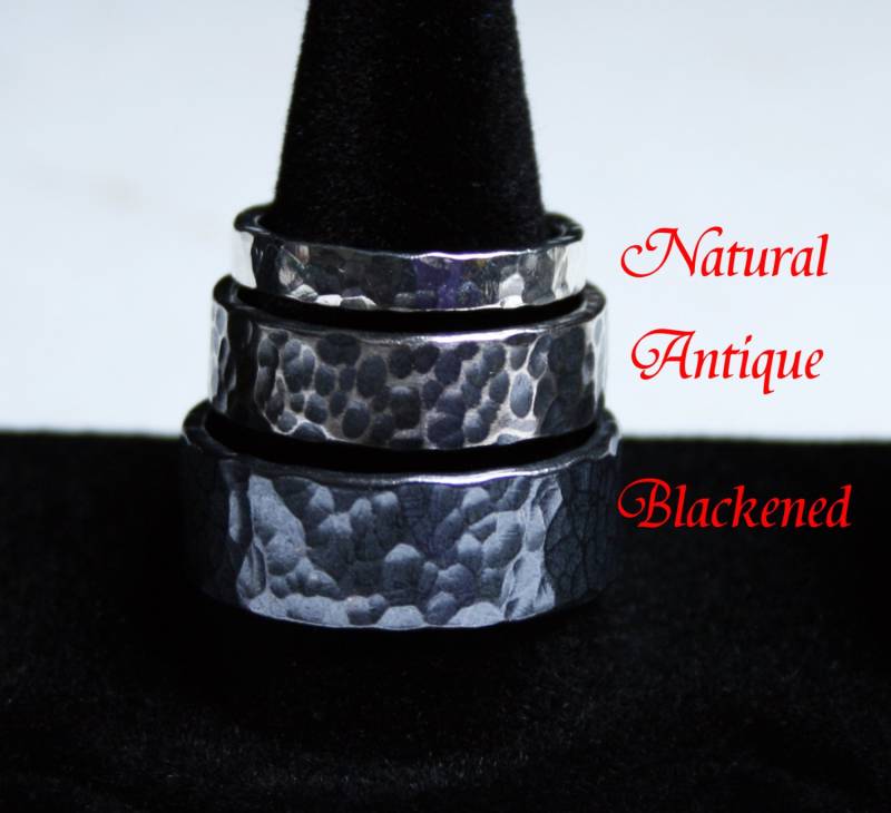 Gehämmerte Entwurf. Schwergewicht 6 Mm Breiten 925Er Silber Voll Uk Gekennzeichnet Ehering. Groessen Ich Bis Z | Us 4 1/2-12 1/2 von StarlightAndShadows