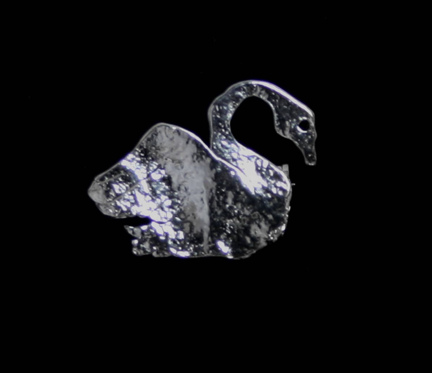 Handgemachte "Silver Swan' Brosche. Traditionell Hand Gemacht Brosche Schwan/Pin Aus Schaumfilter Sterling Silber Gefertigt von StarlightAndShadows