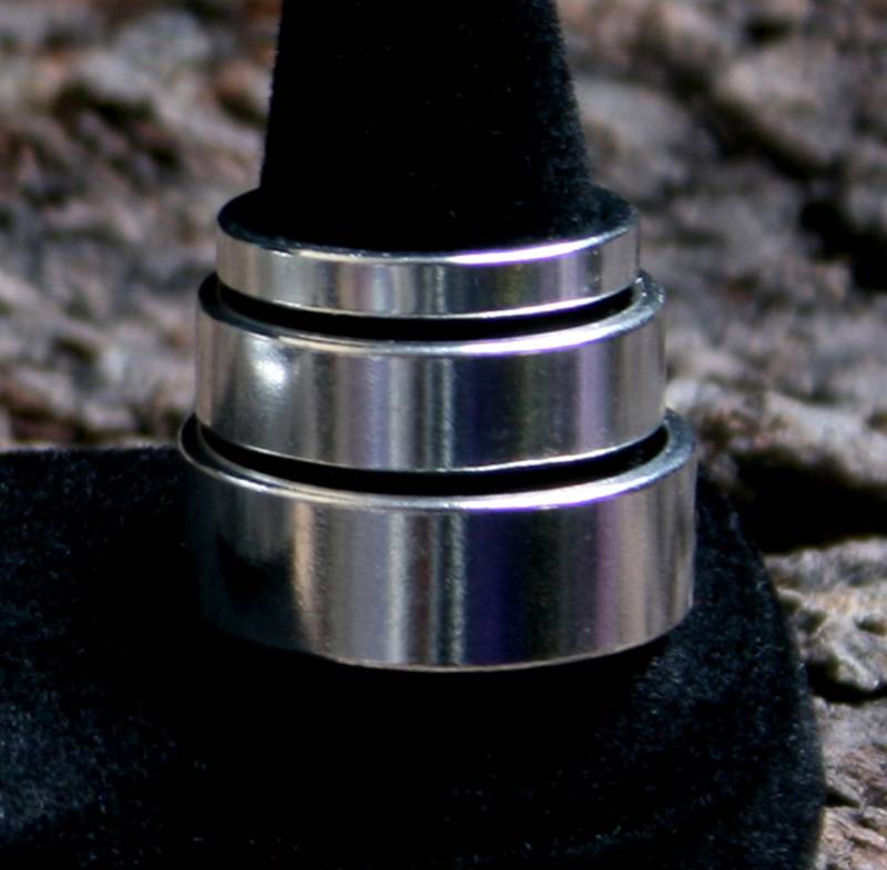 Schlicht "Satin Schimmer' Entwurf. Schwergewicht 8mm Breiten 925Er Silber Voll Uk Gekennzeichnet Ehering. Größe Q Bis Z | Us 8-12 1/2 von StarlightAndShadows