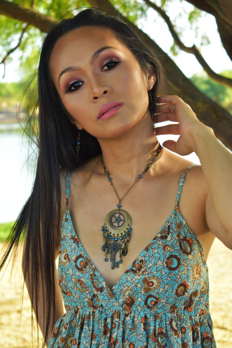 steampunk Dreamcatcher Schmuck Set Mit Kristall Und Umfunktionierten Teilen von StarlightReclaim