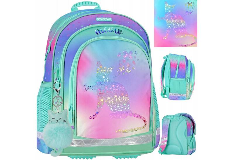 Starpak Schulrucksack Schulrucksack Starpak Kitty Ombre Holo Klasse 1-3 23L (1-tlg) von Starpak