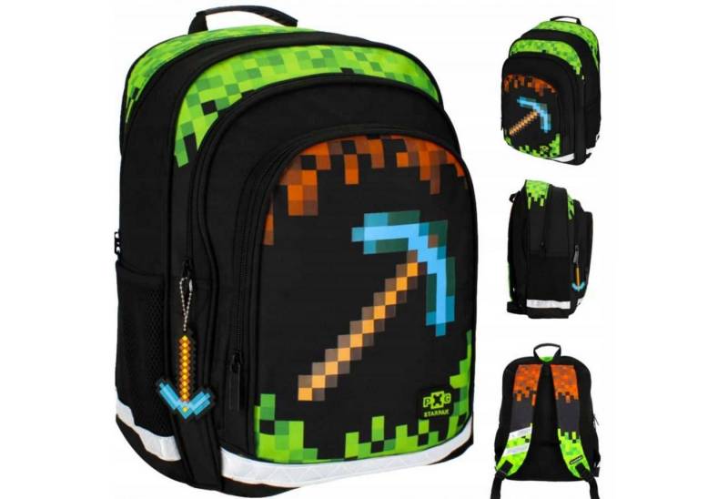 Starpak Schulrucksack Starpak Schulrucksack Pixel Game für Jungen – Robust & Wasserfest von Starpak