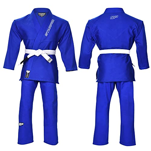 Starpro Evolve BJJ Gi 350 Gramm - Power Baumwollmischung - Weiß und Schwarz - Preshrunk Professional Martial Arts Kimono für Training und Wettkampf - Männer & Frauen von Starpro