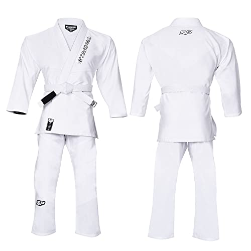 Starpro Evolve BJJ Gi 350 Gramm - Power Baumwollmischung - Weiß und Schwarz - Preshrunk Professional Martial Arts Kimono für Training und Wettkampf - Männer & Frauen von Starpro