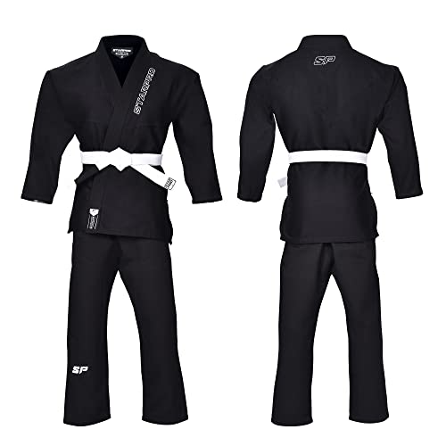 Starpro Evolve BJJ Gi 350 Gramm - Power Baumwollmischung - Weiß und Schwarz - Preshrunk Professional Martial Arts Kimono für Training und Wettkampf - Männer & Frauen von Starpro