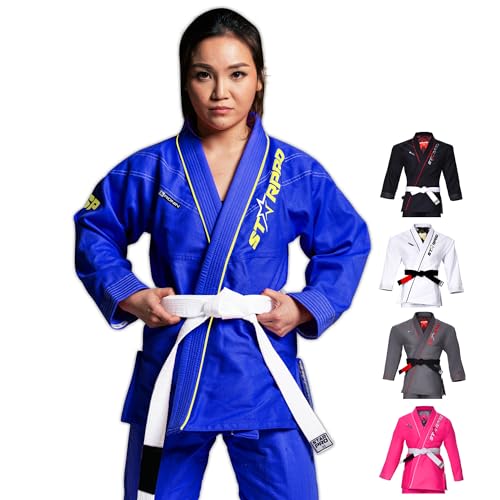 Starpro Ronin BJJ Gi 355 Gramm - Power Baumwollmischung - Weiß und Schwarz - Preshrunk Professional Martial Arts Kimono für Training und Wettkampf - Männer & Frauen von Starpro