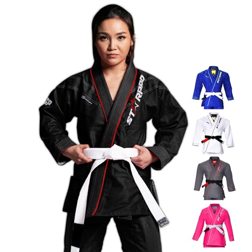 Starpro Ronin BJJ Gi 355 Gramm - Power Baumwollmischung - Weiß und Schwarz - Preshrunk Professional Martial Arts Kimono für Training und Wettkampf - Männer & Frauen von Starpro