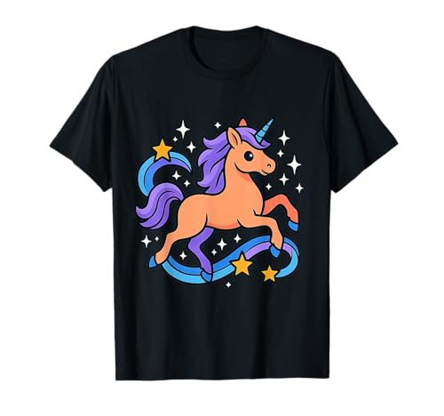 Peach Stardream Einhorn-Sternenband für Kinder und Kinder im Alter T-Shirt Peach Stardream Einhorn-Sternenband für Kinder und Kinder im Alter T-Shirt von Starry Daydream Kids Unicorn Studio Family Friends