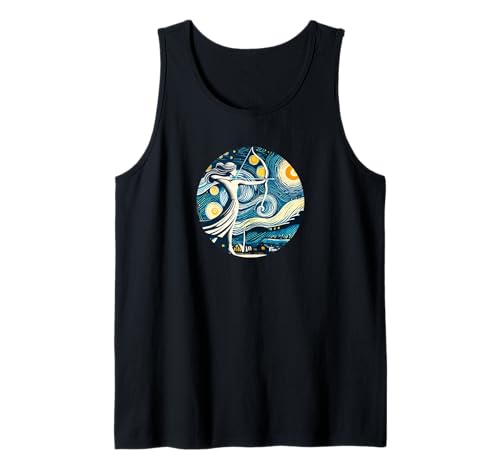 Frauen Mythisches Bogenschießen Bogen Pfeil Van Gogh Sternennacht Stil Tank Top von Starry Night Apparel for Men Women Kids by Tess