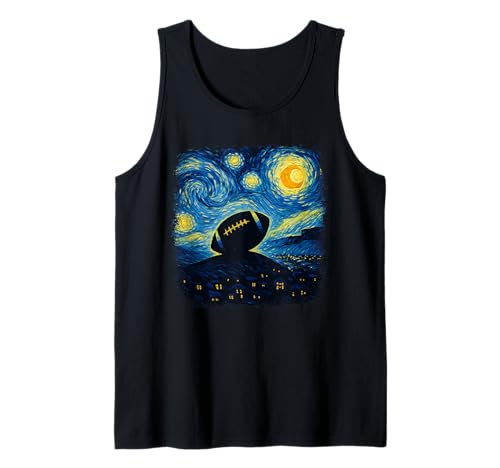 Van Gogh inspirierte Fußballkunst für Fans Männer Tank Top Van Gogh inspirierte Fußballkunst für Fans Männer Tank Top von Starry Night Van Gogh Football Game Day