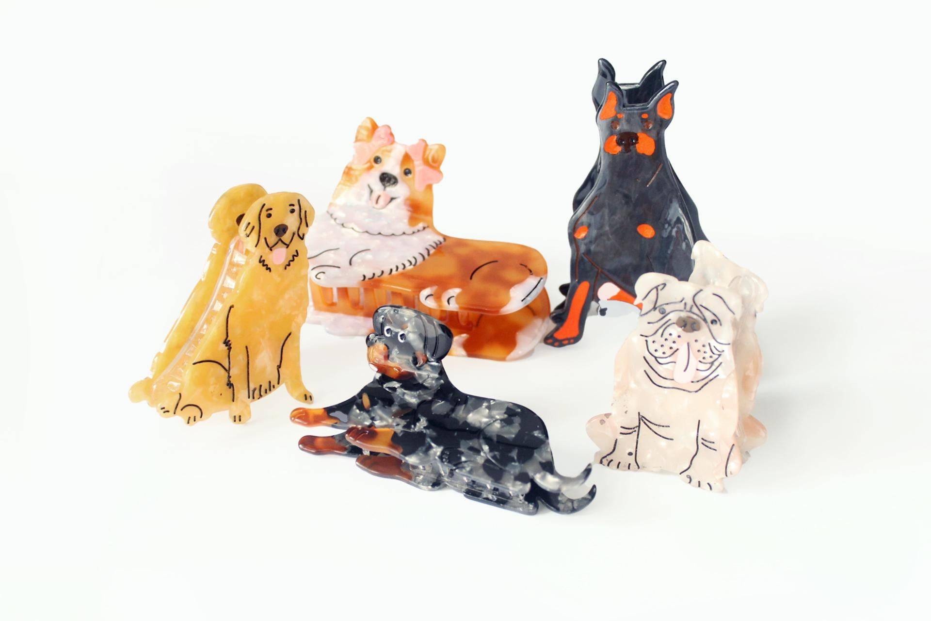 Golden Retriever Haustier Süße Haarkralle/Mittelgroße Geschenk Für Sie 1 Stück Zubehör von Starryplaygift