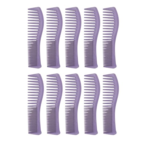 Haarkamm fein und breiter Zahn Doppelkamm Kamm Ergonomisch Griff Weizen Stroh Haarstyling Kamm für Männer Frauen Kinder Reisen Haus Gebrauch 10 PCs von Starrypxl