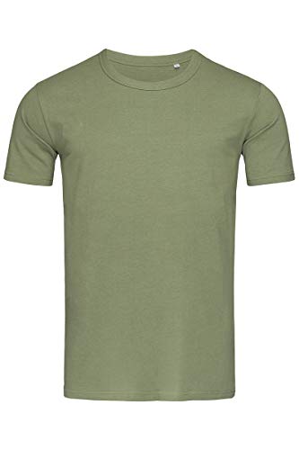 Stedman Stars ST9020 Herren T-Shirt Morgan Slim Fit Rundhalsausschnitt Gr. S, military green von Stars By Stedman