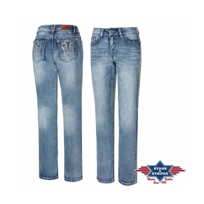 Damen Jeans Hose Bootcut-Jeans Lexi, Stars&Stripes 31 von Stars & Stripes