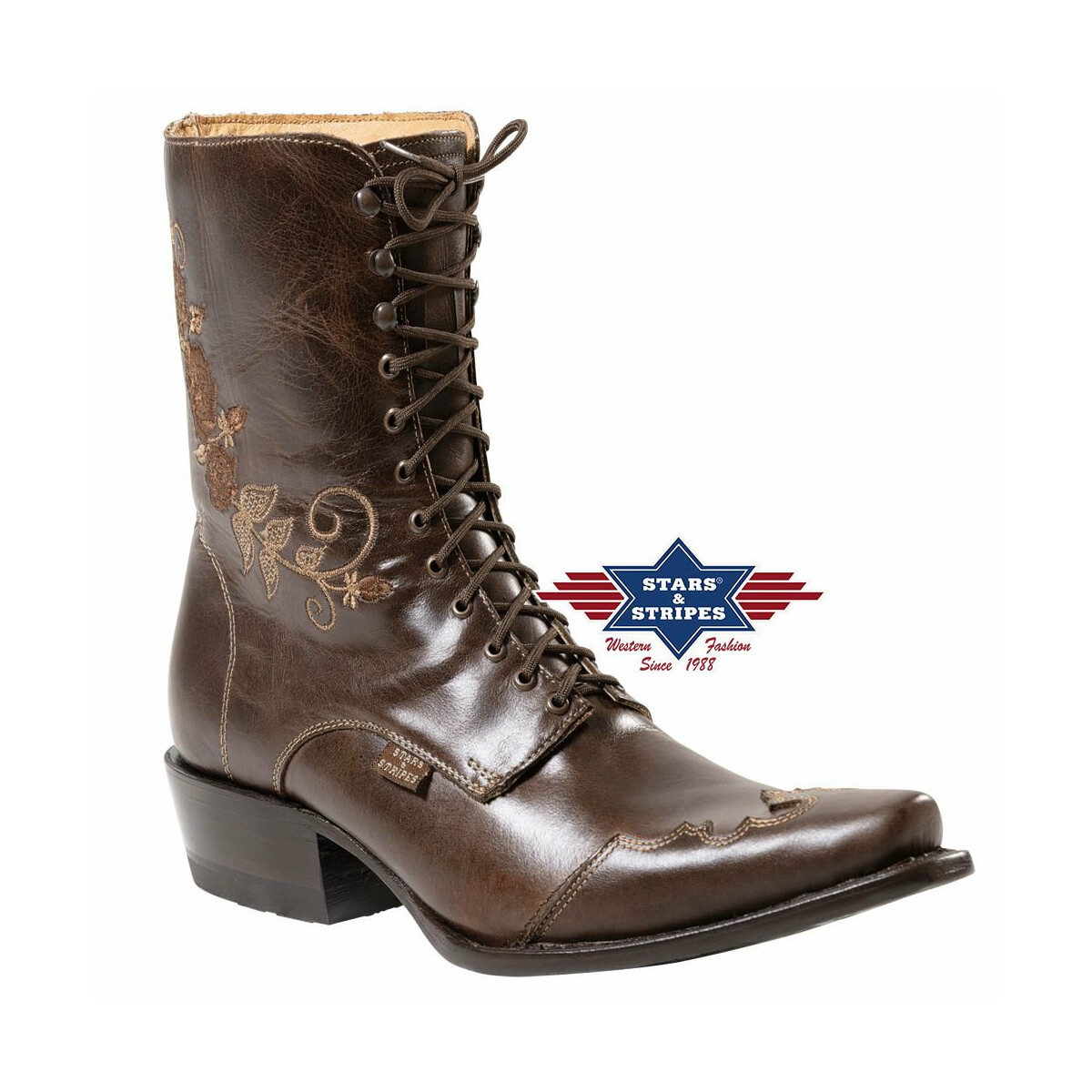 Damen Westernstiefel, Westernstiefelette Rosie Brown" 37" von Stars & Stripes