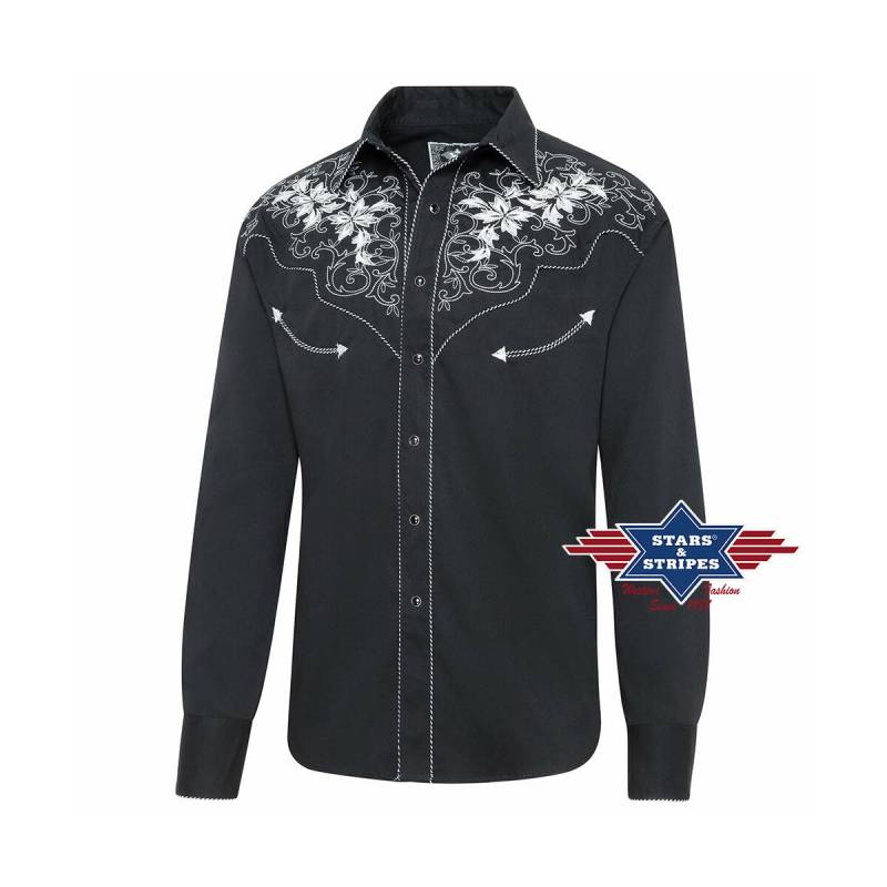 Exquisites Westernhemd mit großartiger Stickerei 2XL von Stars & Stripes