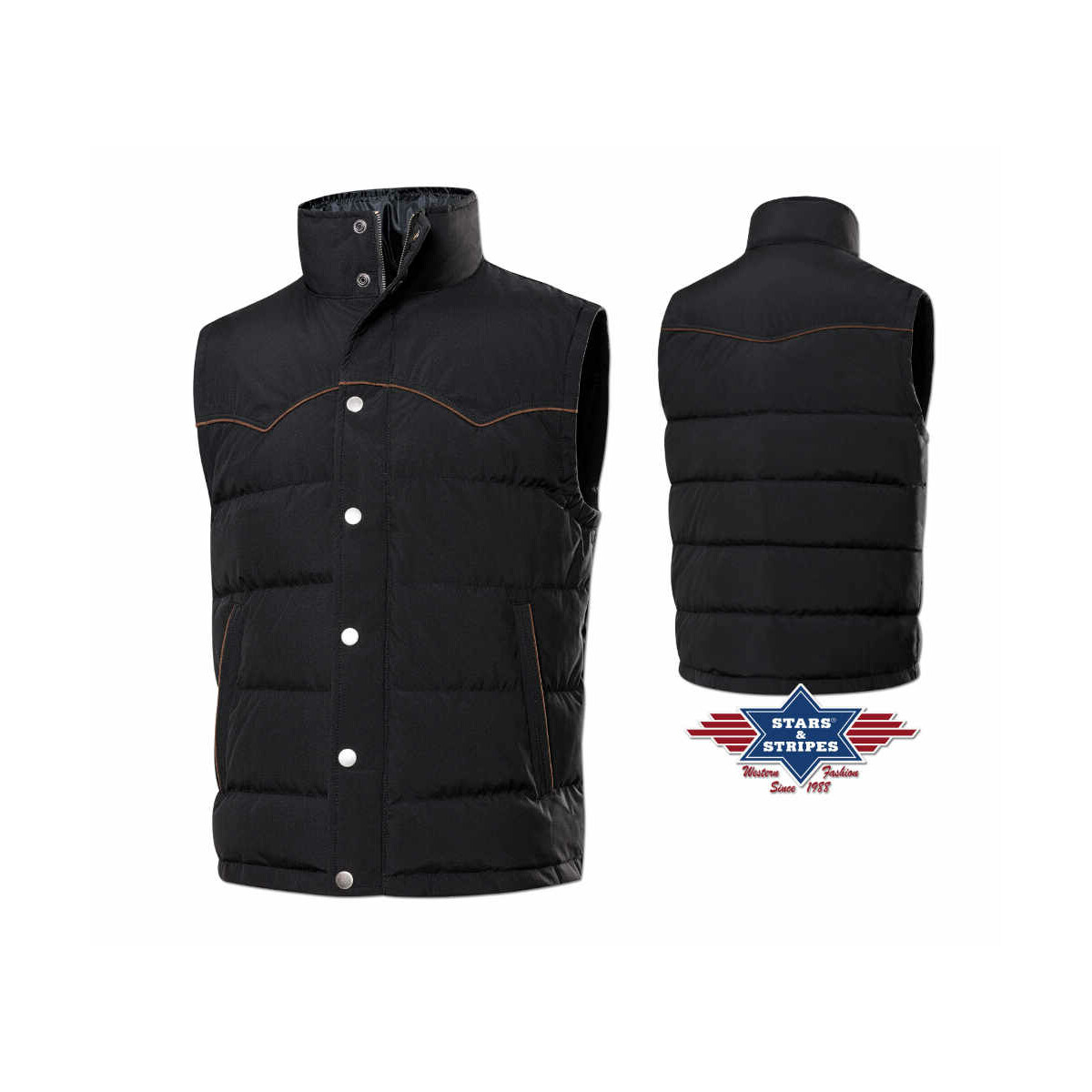 Gesteppte Western-Daunenweste Aspen 2XL von Stars & Stripes