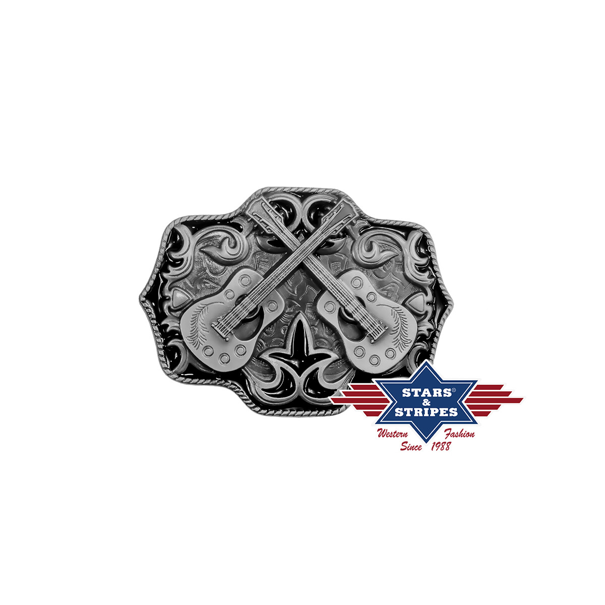 Gürtelschnalle, Buckle Motiv - Country Music von Stars & Stripes