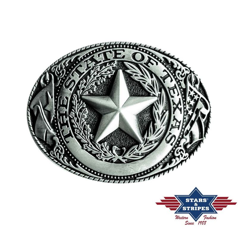 Gürtelschnalle, Buckle Motiv The State of Texas"" von Stars & Stripes