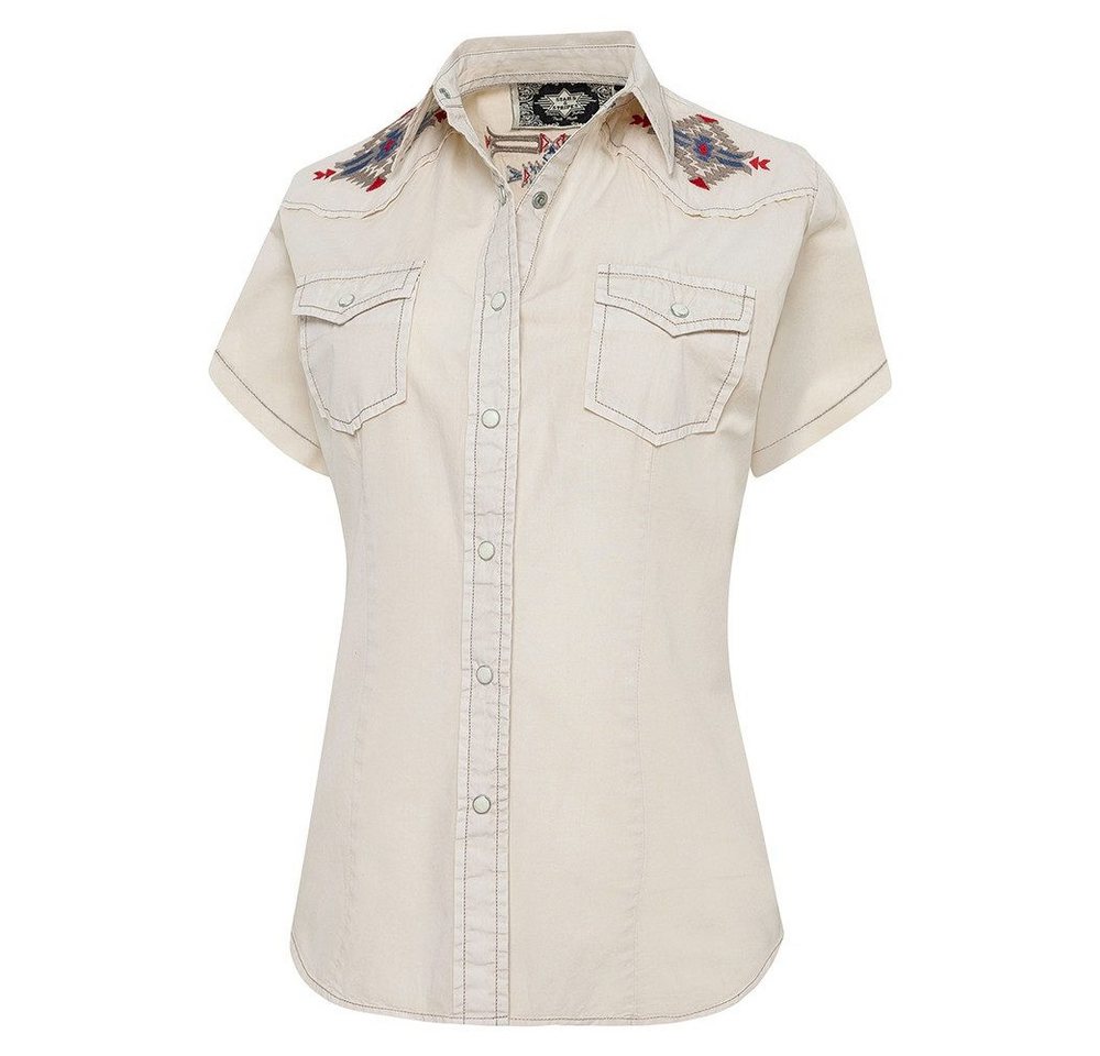 Stars & Stripes Kurzarmbluse Westernbluse Betty Azteken-Design Stars & Stripes Kurzarmbluse Westernbluse Betty Azteken-Design von Stars & Stripes