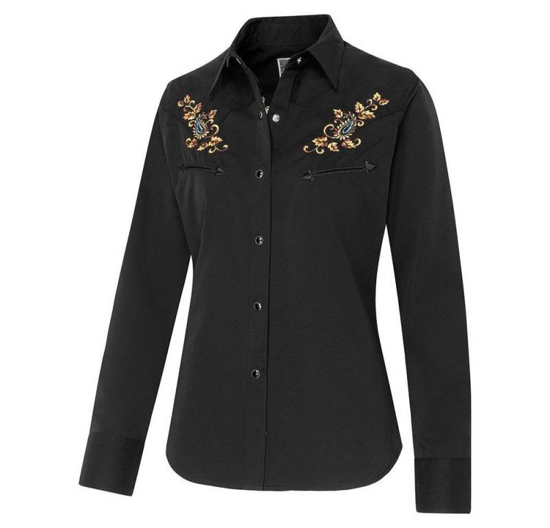 Stars & Stripes Langarmbluse Westernbluse Cara mit bestickter Westernpasse von Stars & Stripes