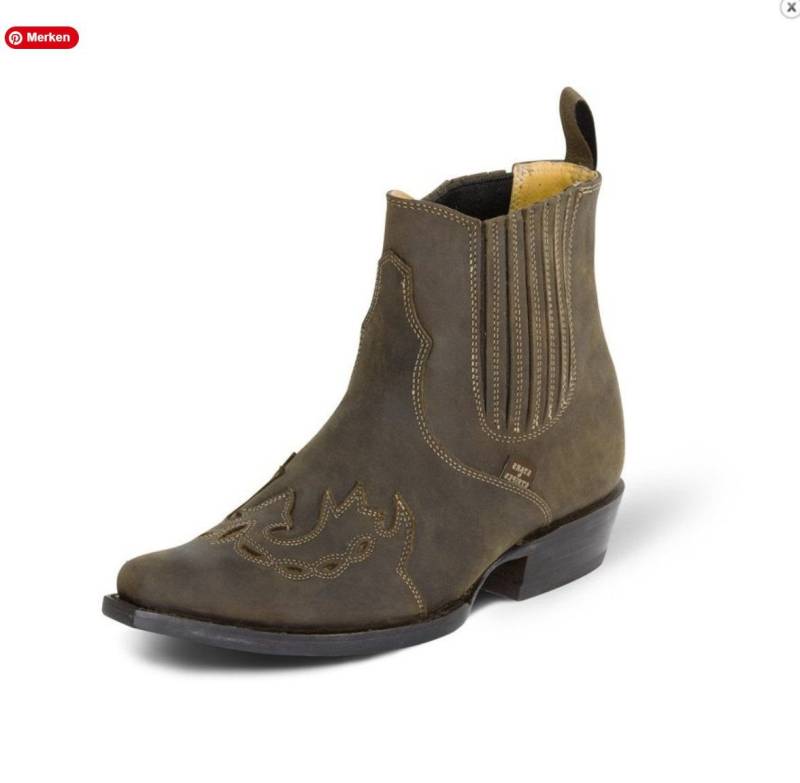 Stars & Stripes WB37 Cowboy Stiefelette aus hochwertigem Rindsleder von Stars & Stripes