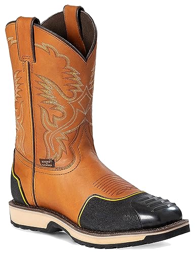 STARS & STRIPES Western Cowboystiefel Biker Boots Leder Herren »WB-64« Gr.45 von STARS & STRIPES