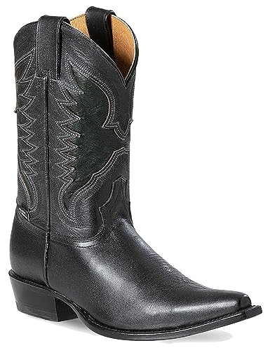 STARS & STRIPES Western Cowboystiefel Biker Boots Leder Herren »WB-66« Gr.42 von STARS & STRIPES