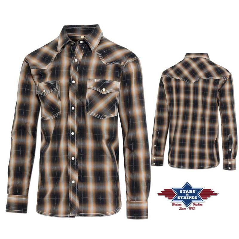 Tanner - Karohemd mit 3-fachen Ziernähten Größe XXL von Stars & Stripes