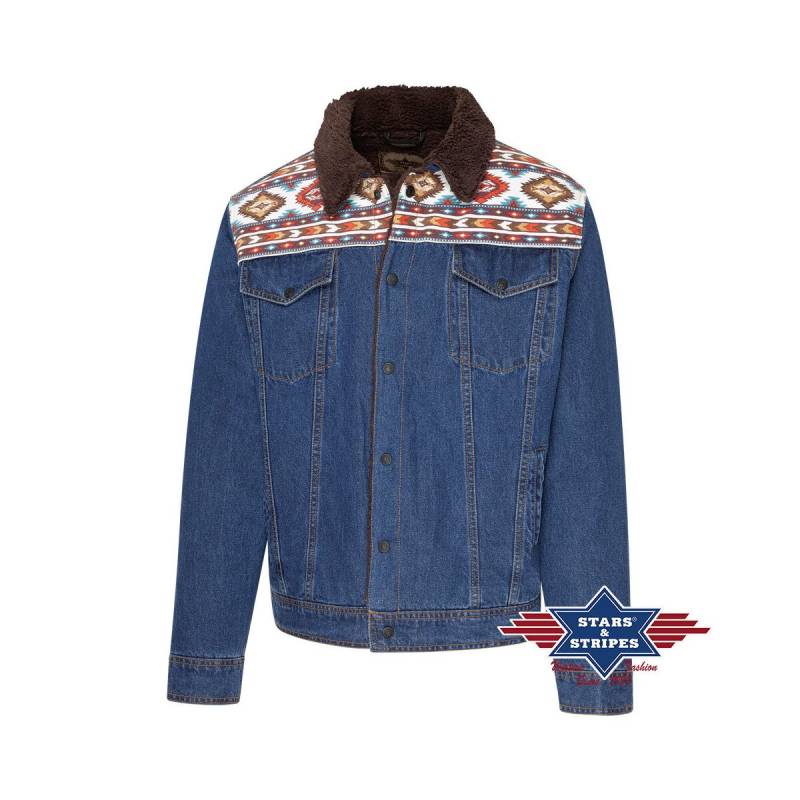 Western-Jeansjacke mit Schulterbesatz M von Stars & Stripes