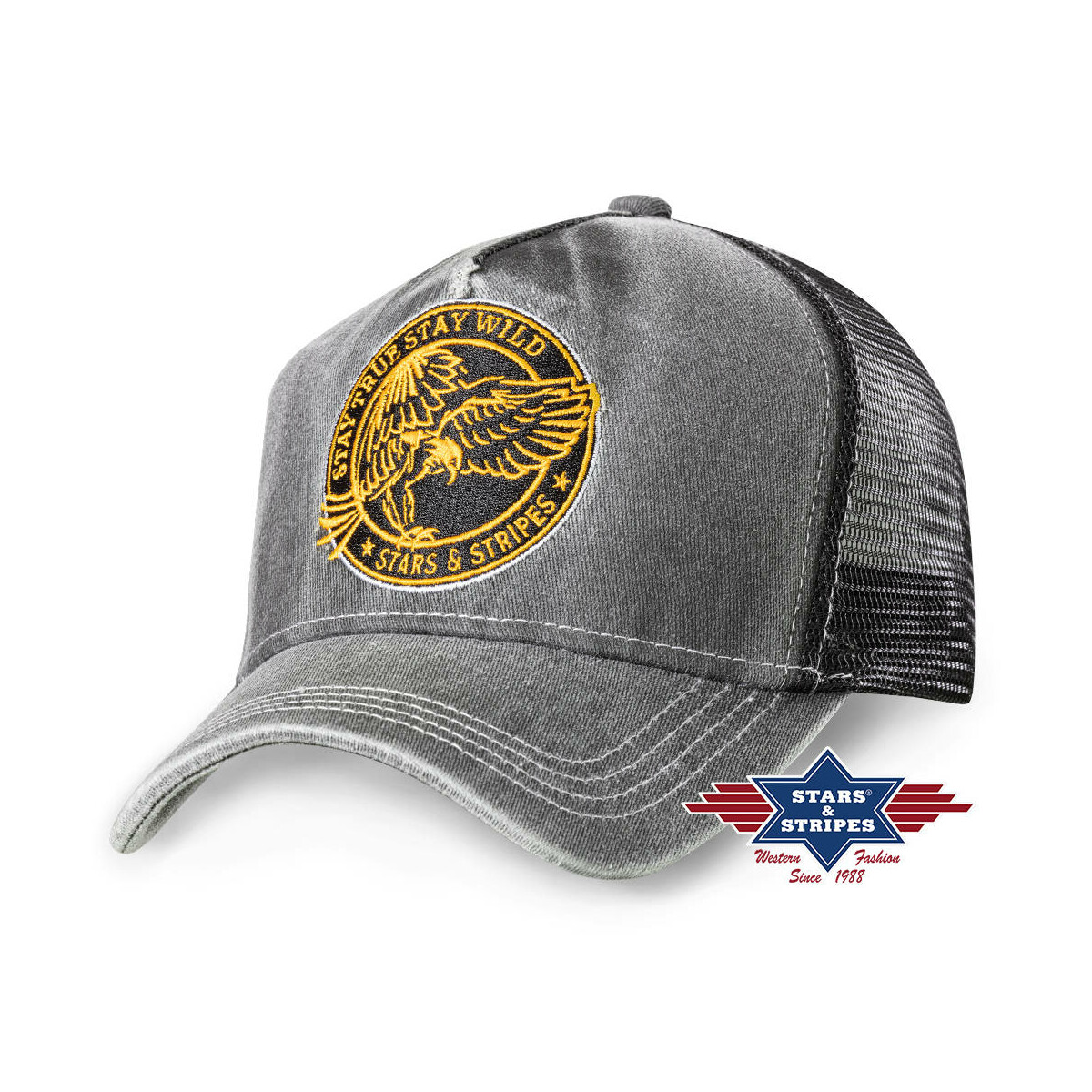 Western Trucker Cap Stay Wild, Baseball Cap von Stars & Stripes