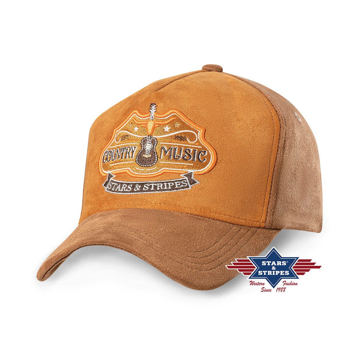 Western Trucker Cap TC COUNTRY MUSIC, Baseball Cap Kappe - braun von Stars & Stripes