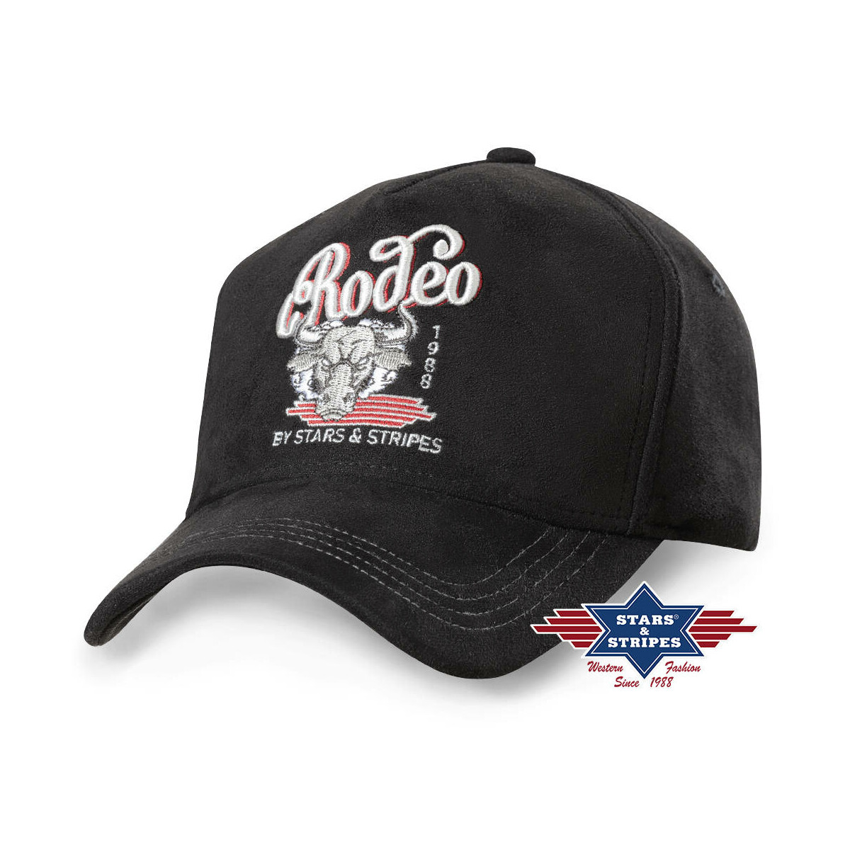 Western Trucker Cap TC RODEO, Baseball Cap Kappe - schwarz von Stars & Stripes